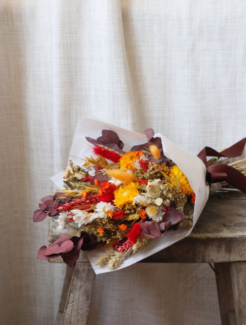 Amber Autumn Dried Flower Bouquet