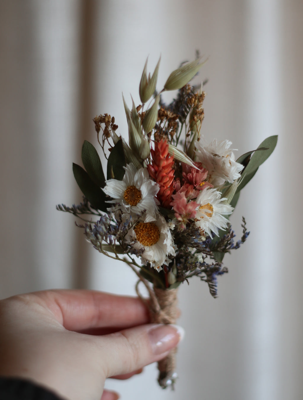Betsy Cottage Dried Flower Bridal Bouquet