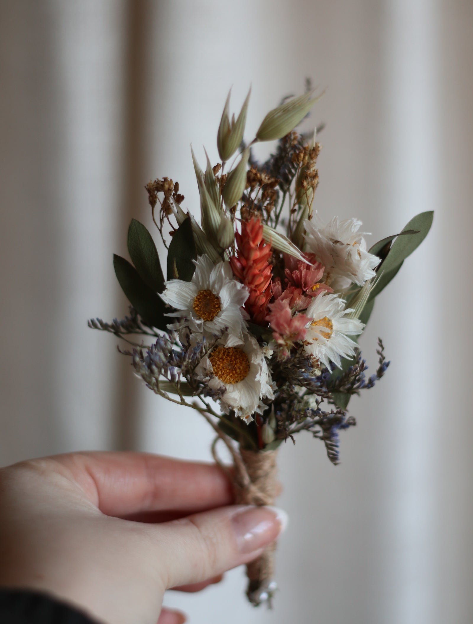 Betsy Cottage Dried Flower Bridal Bouquet