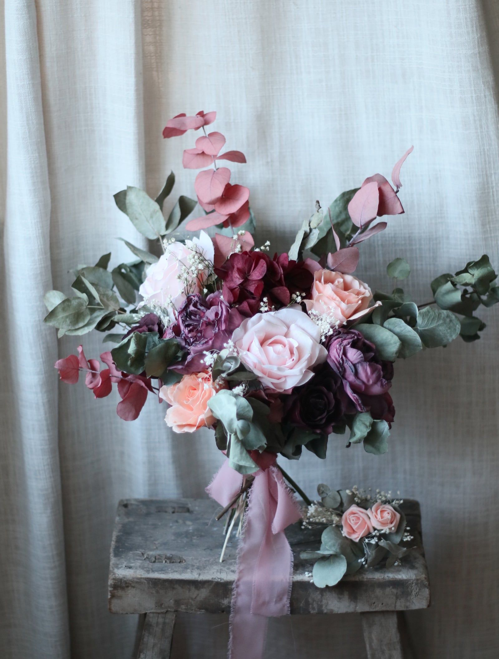 Adelaide Vintage Dried Wedding Flower Bouquet