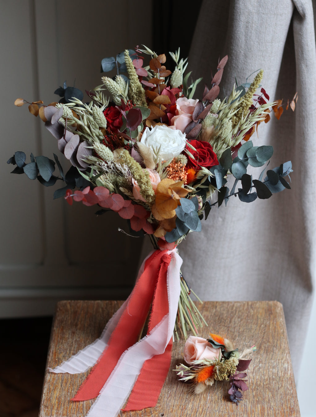 Saffron Autumn Preserved Bridal Bouquet