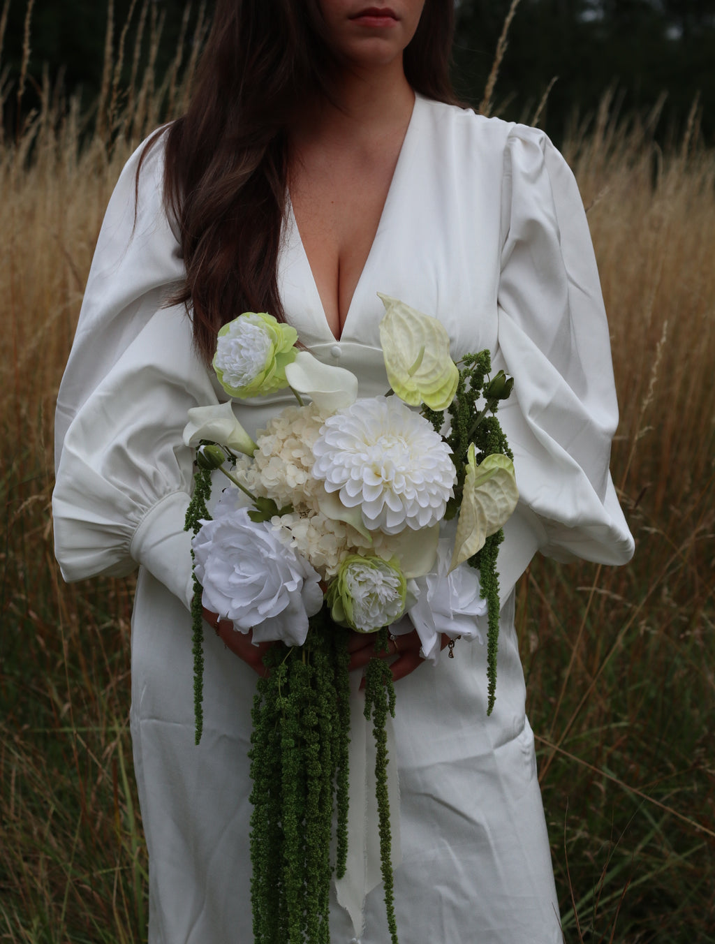 Calla | White & Green Artificial Flower Bouquet