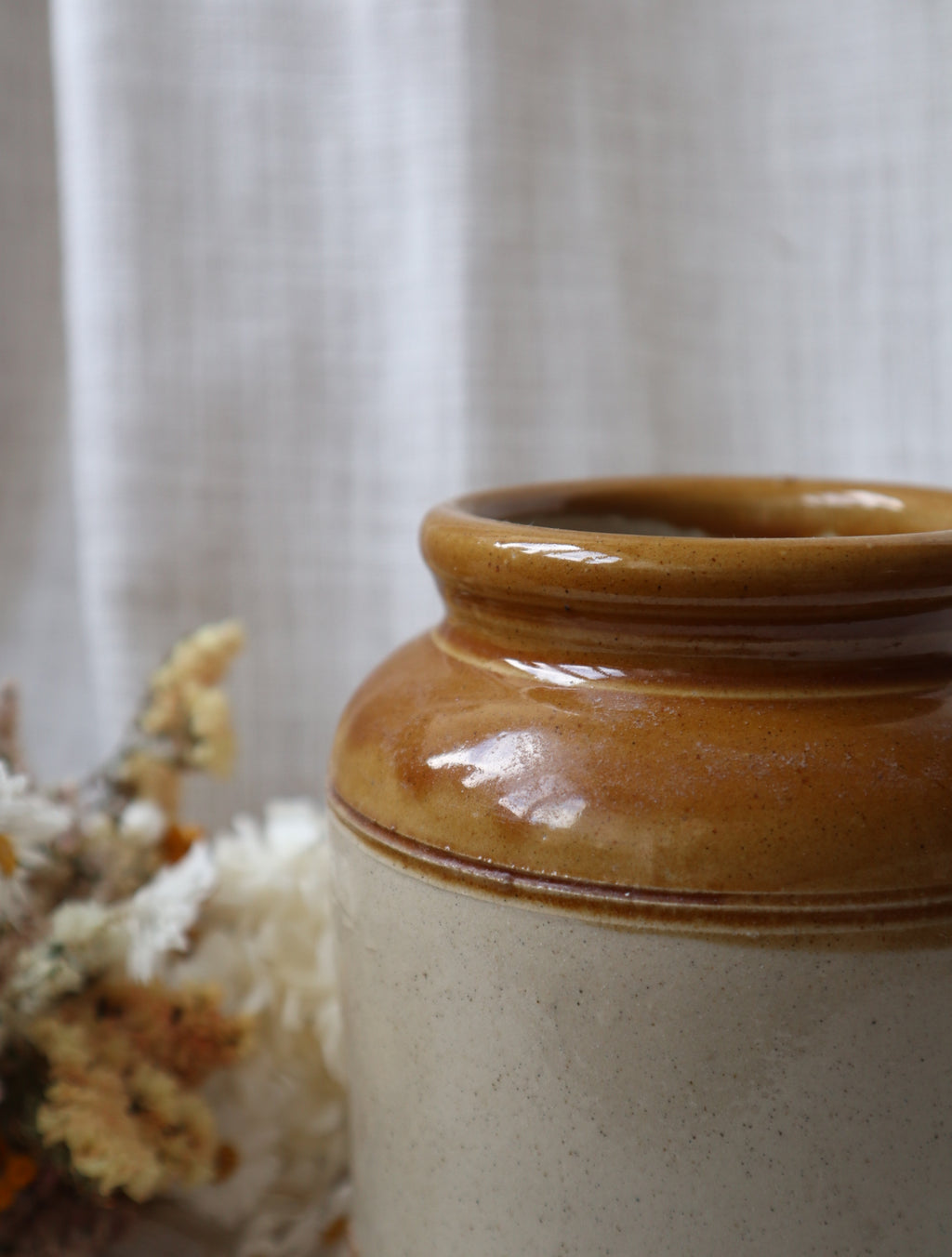 Vintage Stoneware Large Storage Jar