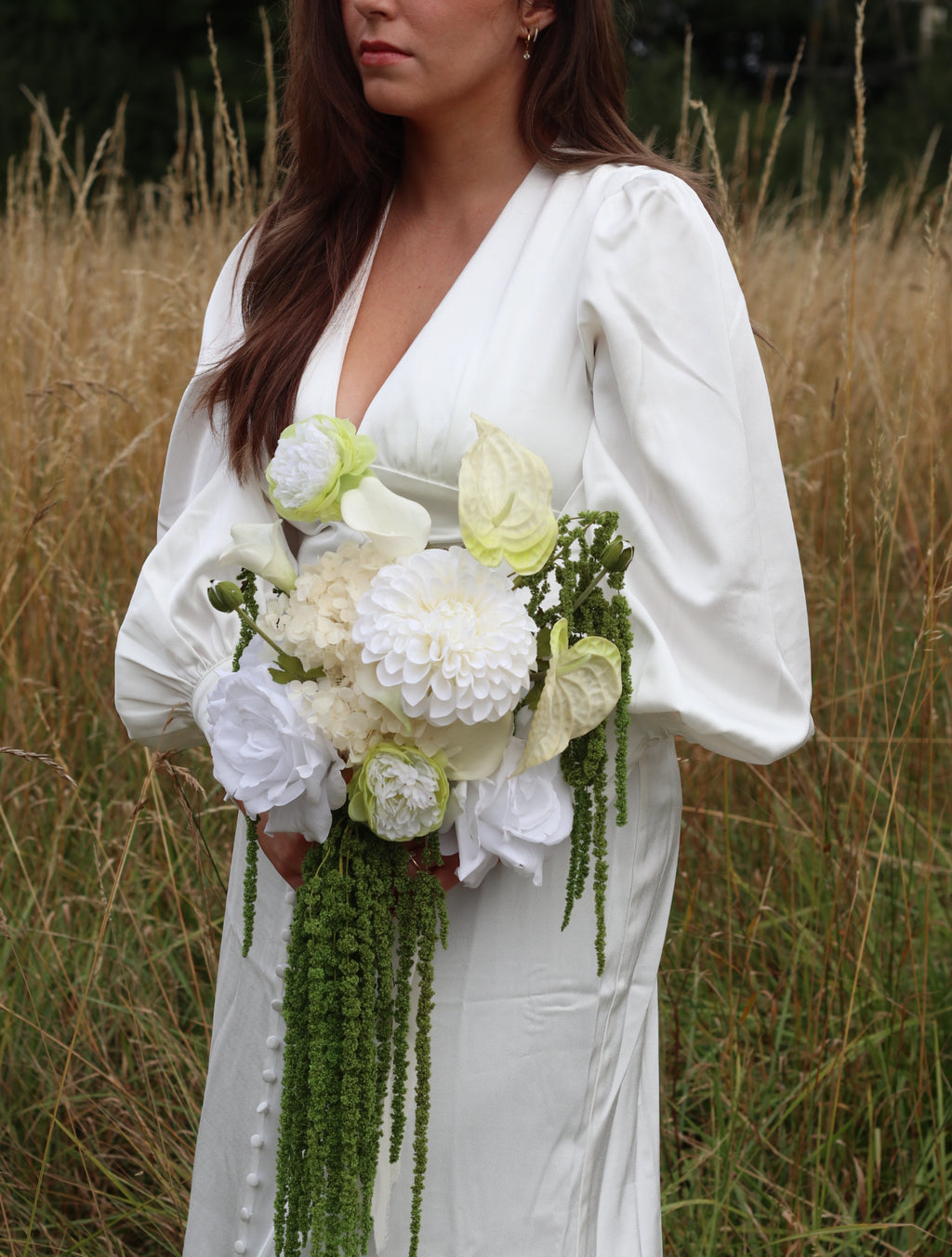 Calla | White & Green Artificial Flower Bouquet