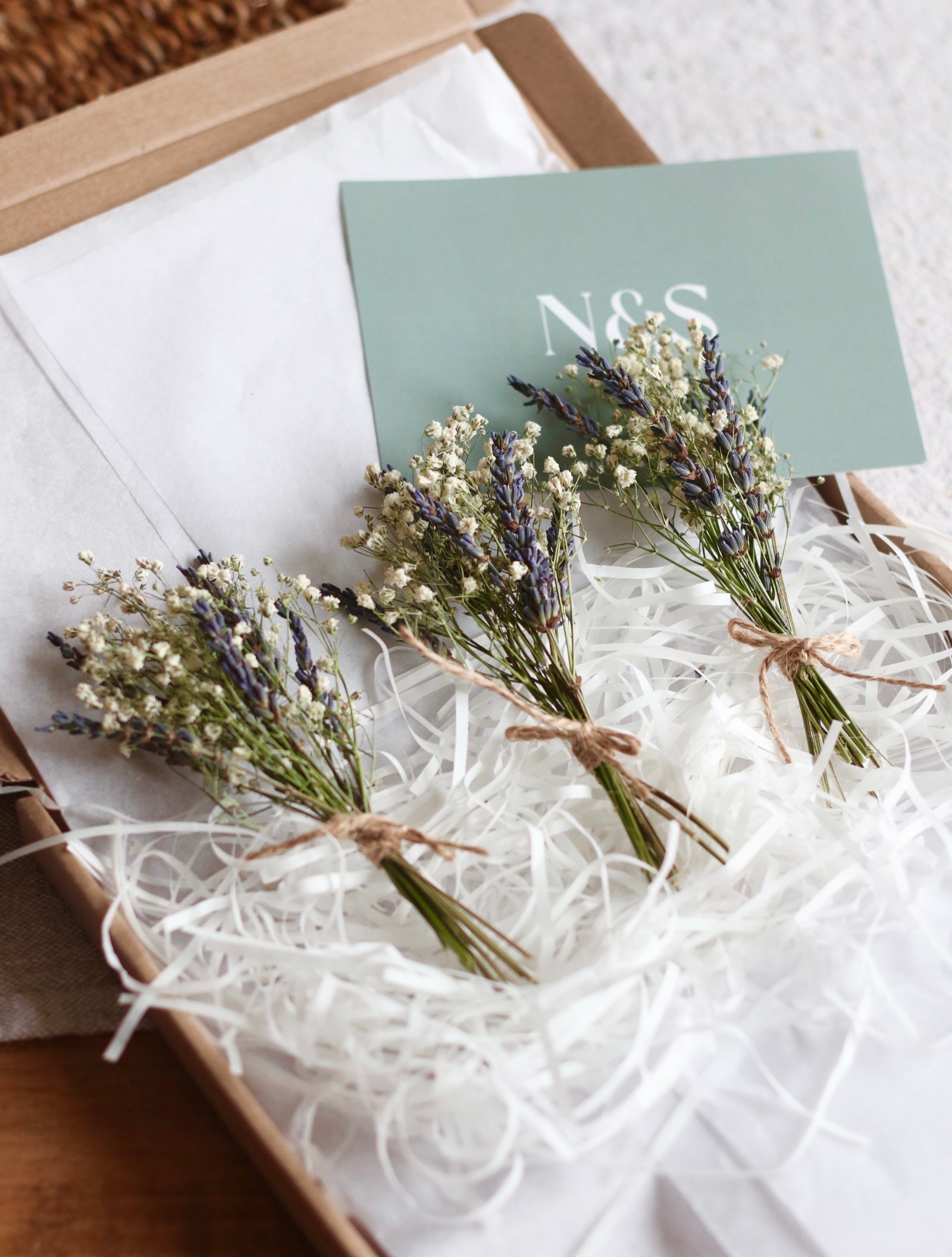 Mini Lavender & Gypsophila Bouquet