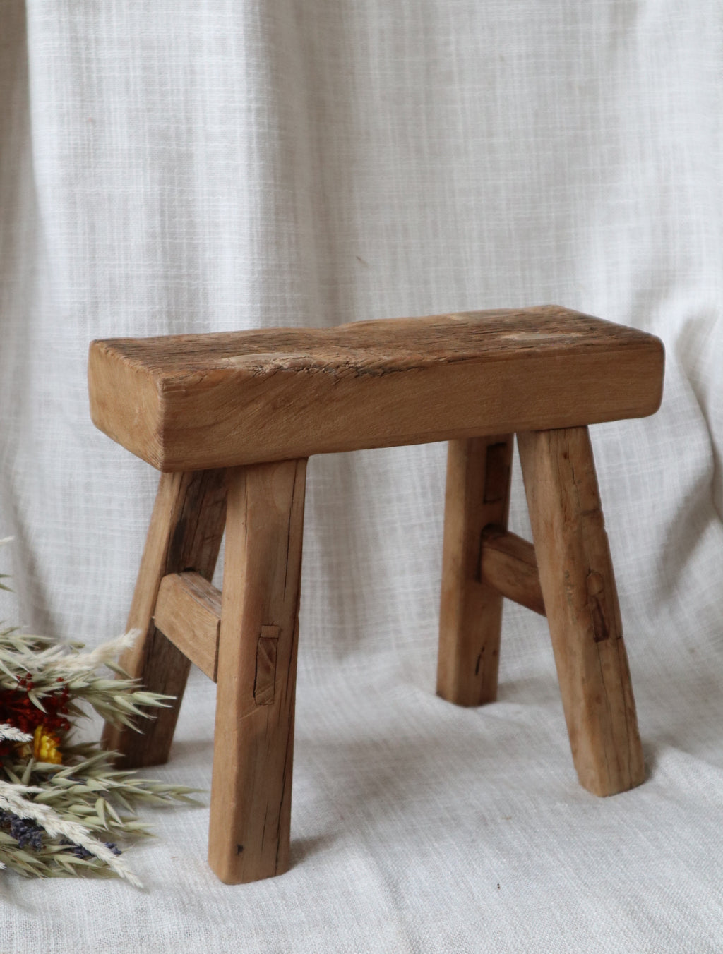 Rustic Antique Small Stool