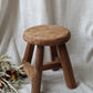 Round Antique Small Stool