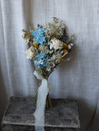Lottie Blue, White & Yellow Bridal Bouquet