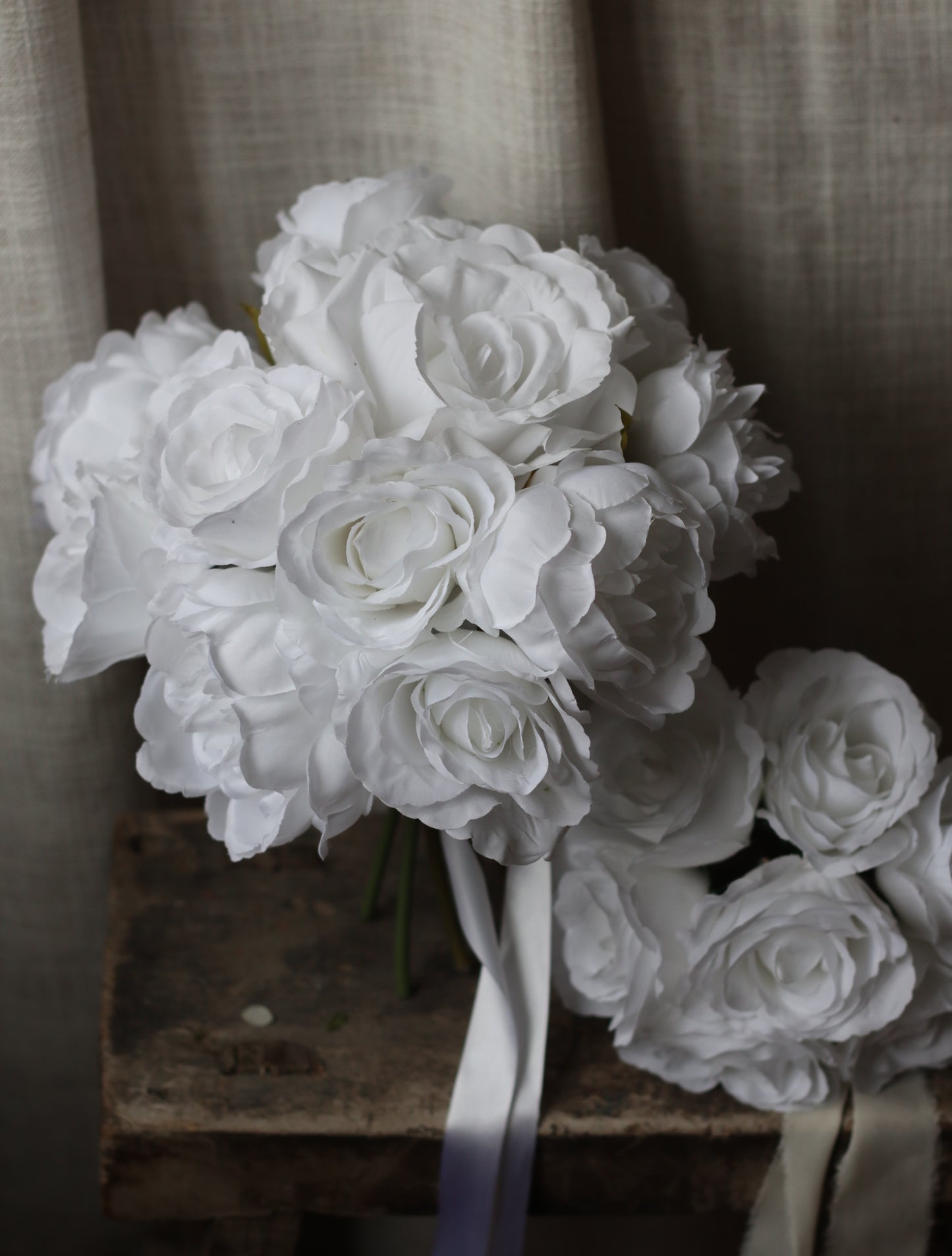 Celia | White Rose & Peony Bridal Bouquet