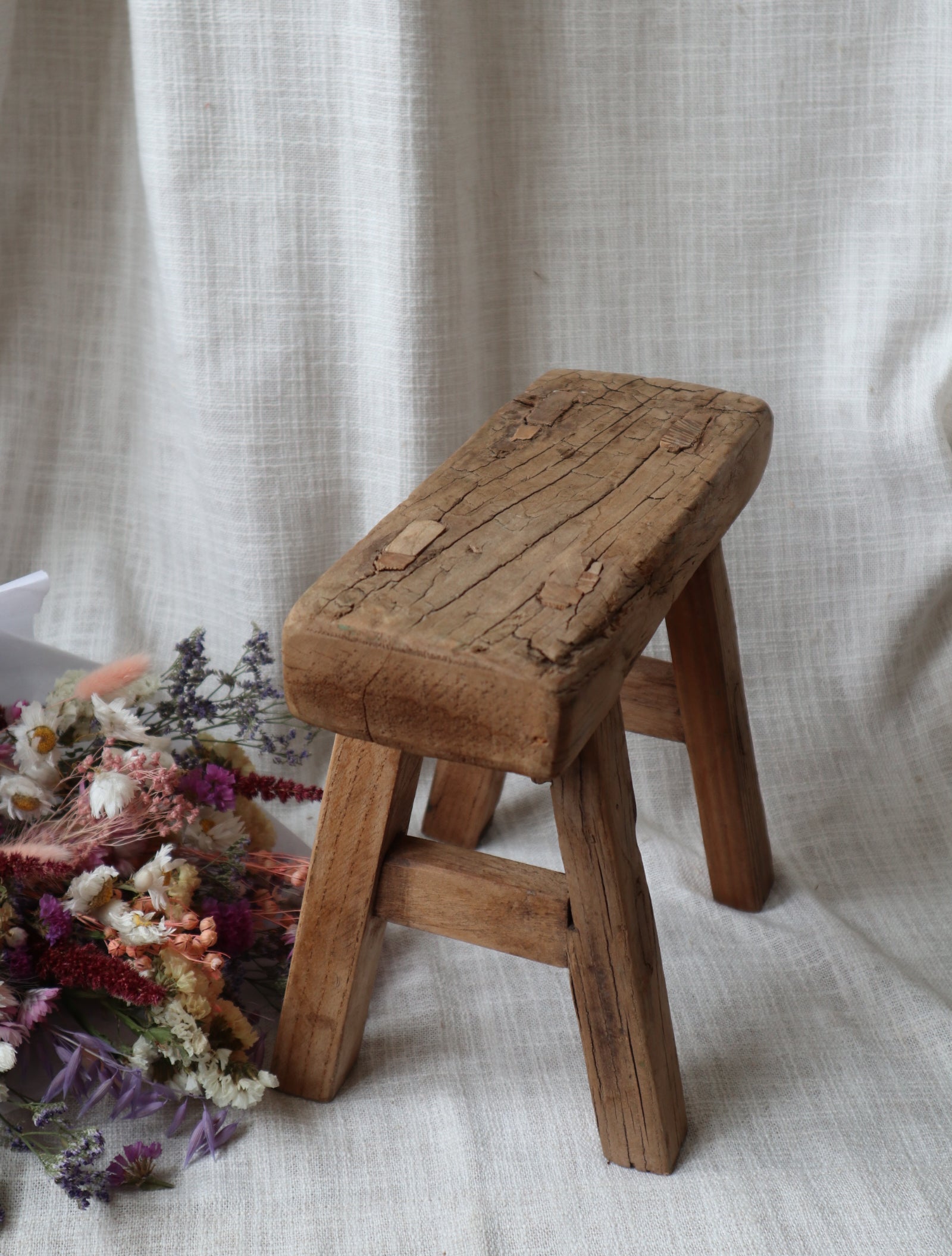 Rustic Antique Small Stool