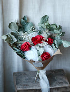 Scarlett White, Red & Green Bridal Bouquet
