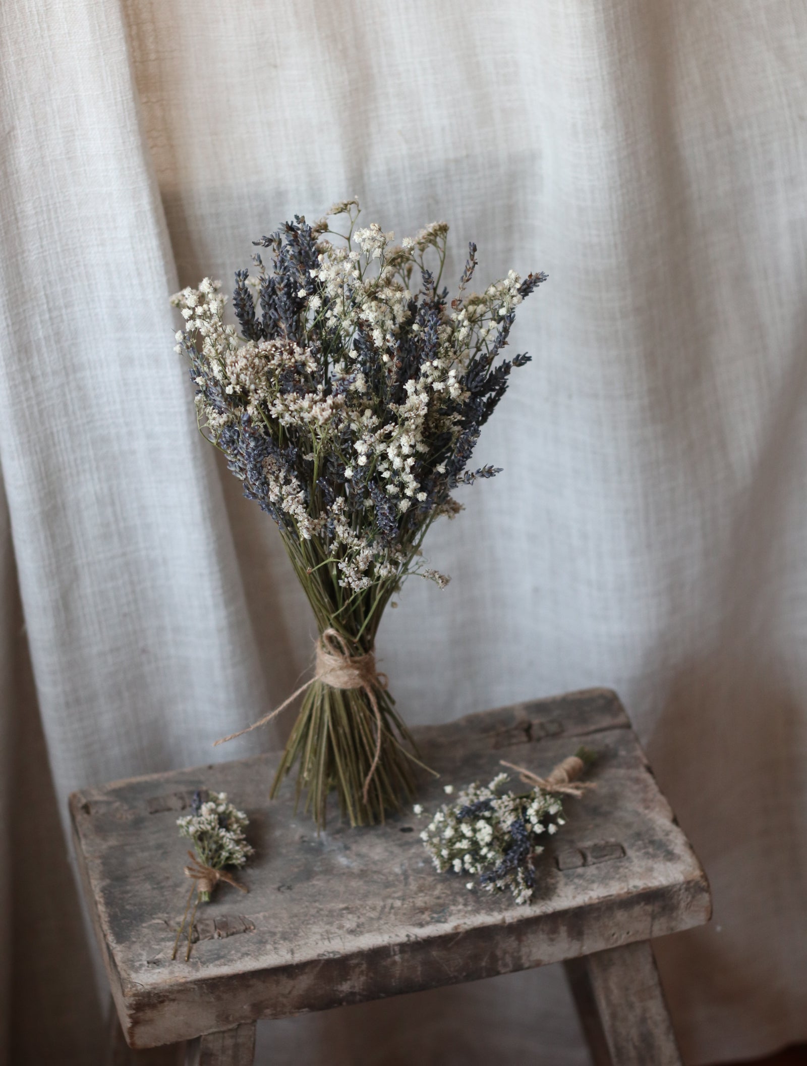 Cecily Lavender & Gyp Dried Flower Bridal Bouquet