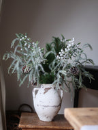 Elsa Frosted Berry Snow Pine Bouquet