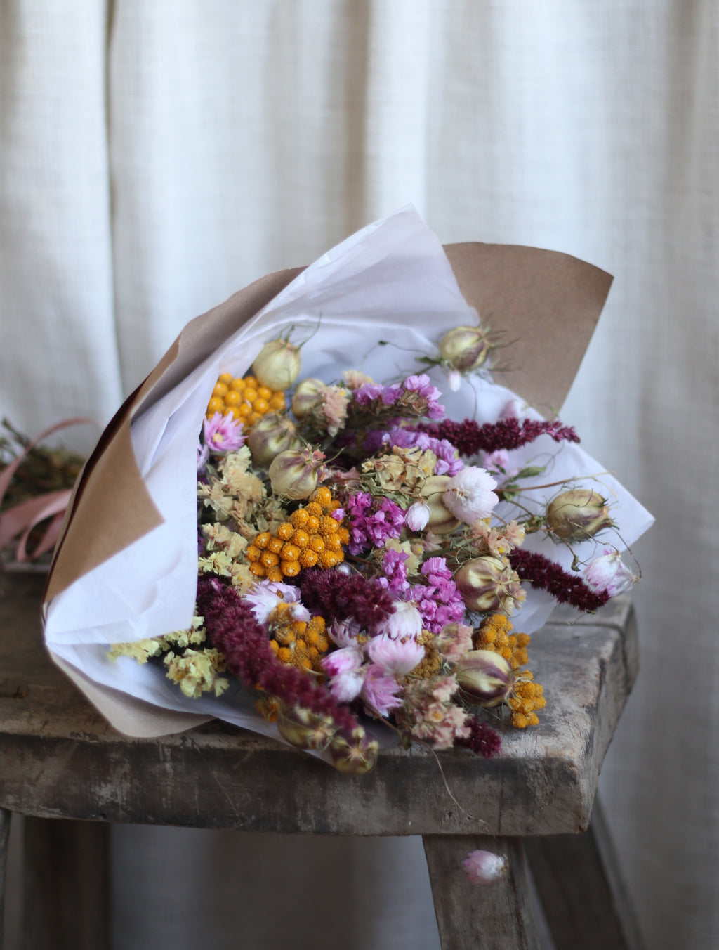 Winnie Dried Flower Bouquet