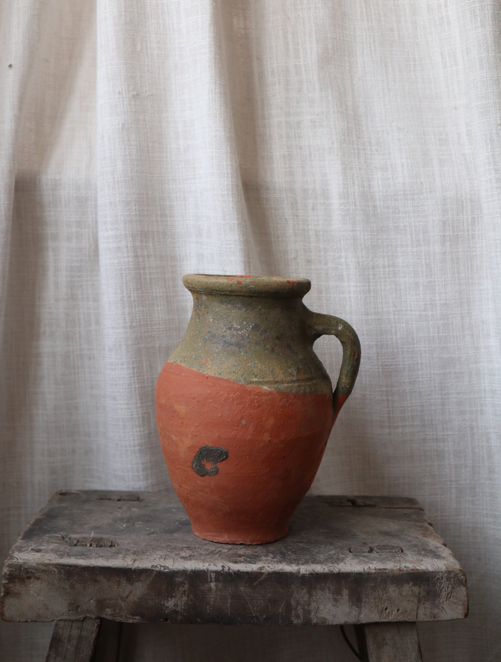 Antique Green Terracotta Vase