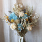 Lottie Blue, White & Yellow Bridal Bouquet
