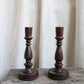 Antique Wooden Candlestick