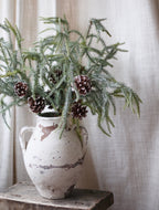 Artificial Snow-Frosted Pine Stem