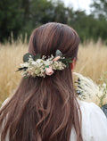 Chloe | Pink, Green & White Dried Flower Bouquet