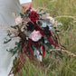 Ruby | Dark Burgundy, Green & Blush Wedding Bouquet