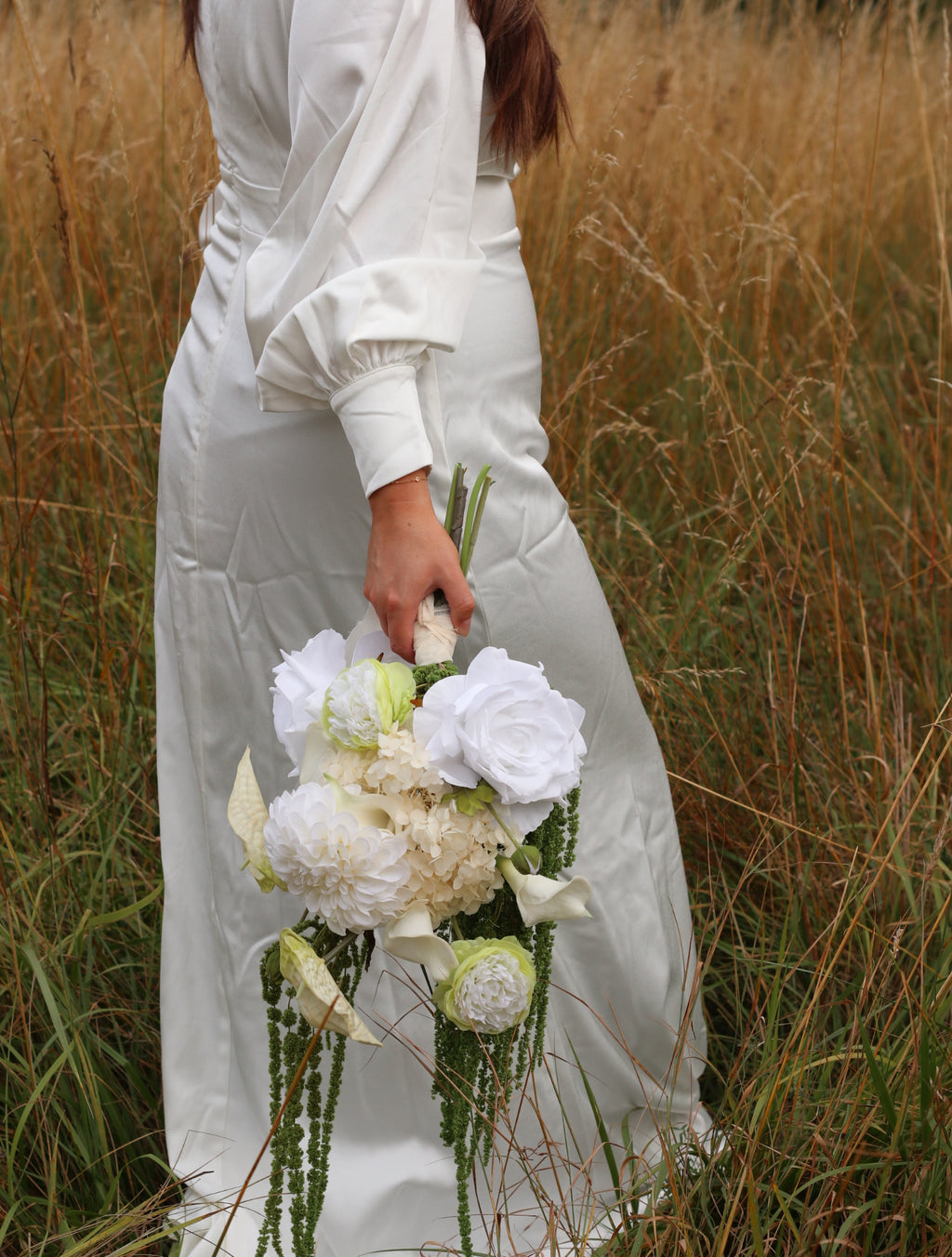 Calla | White & Green Artificial Flower Bouquet