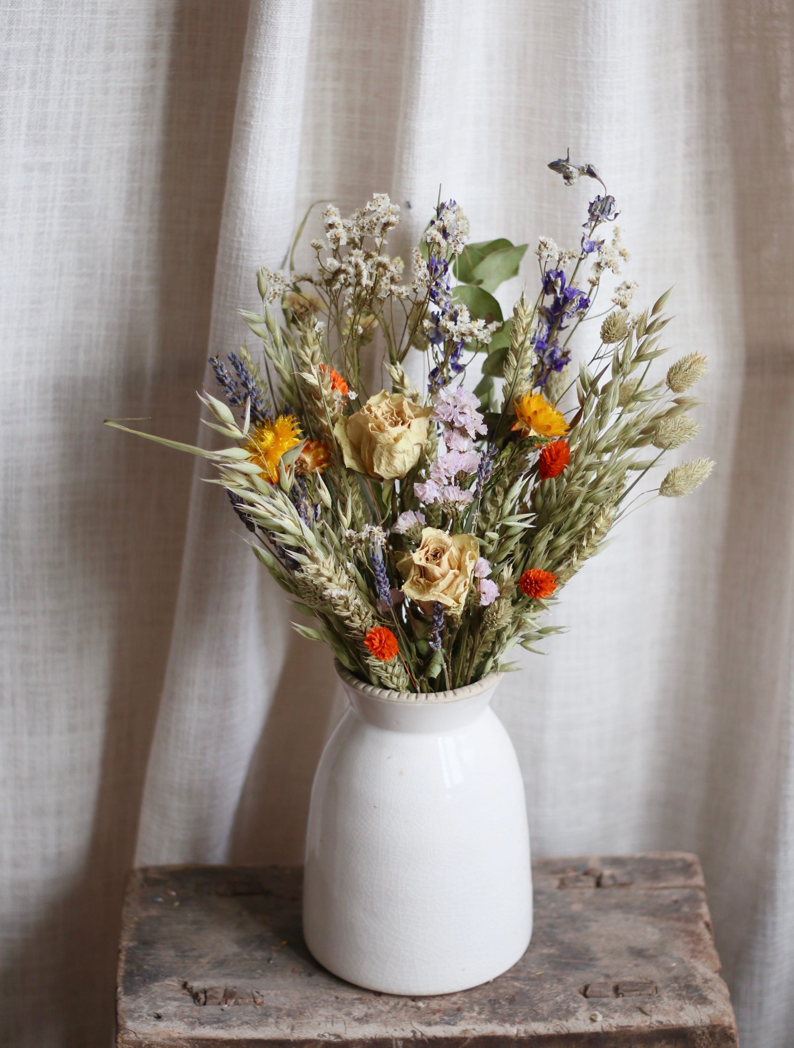 Mari Orange Dried Flower Bouquet