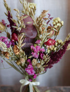 Mauve Burgundy Autumn Dried Flower Bouquet