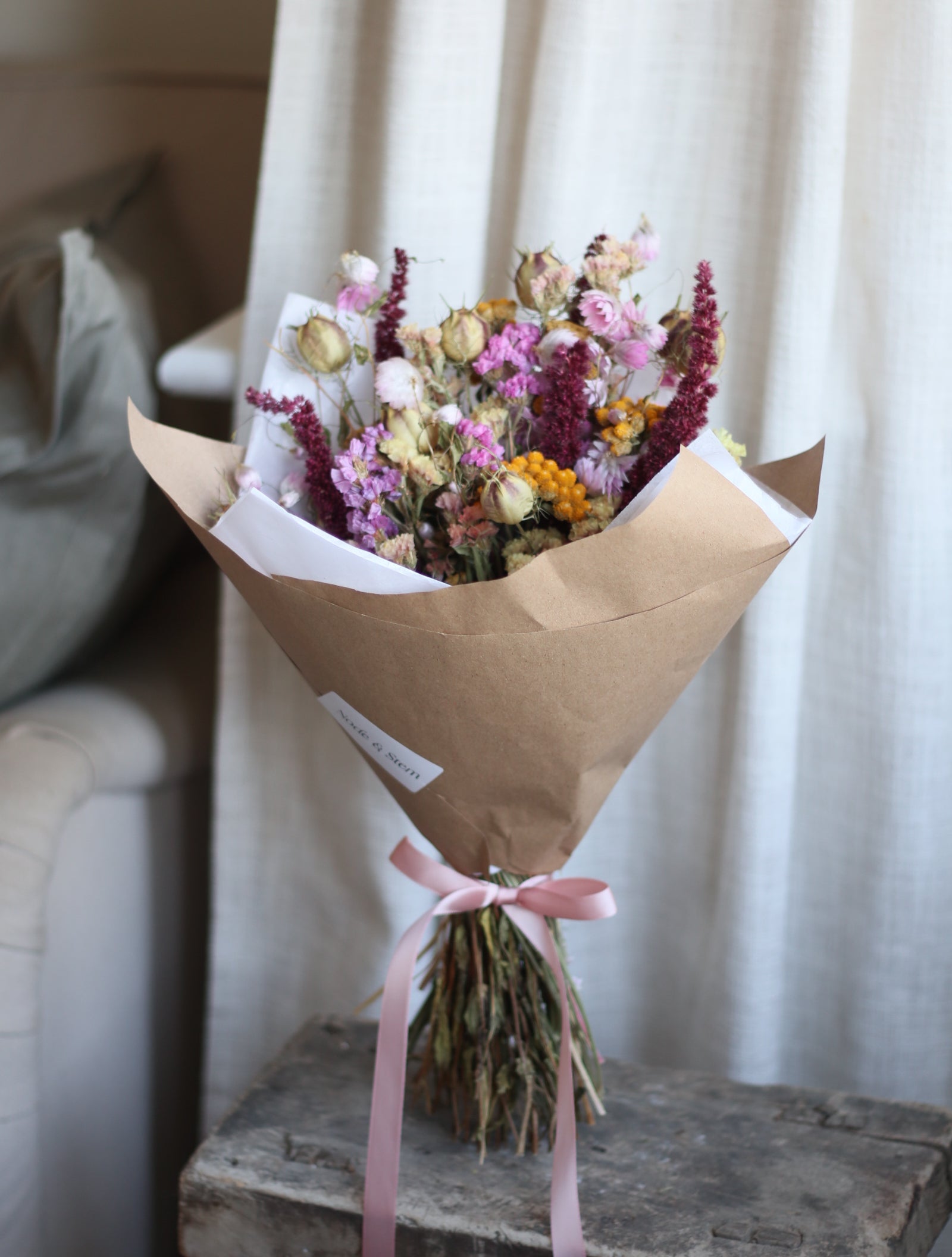 Winnie Dried Flower Bouquet