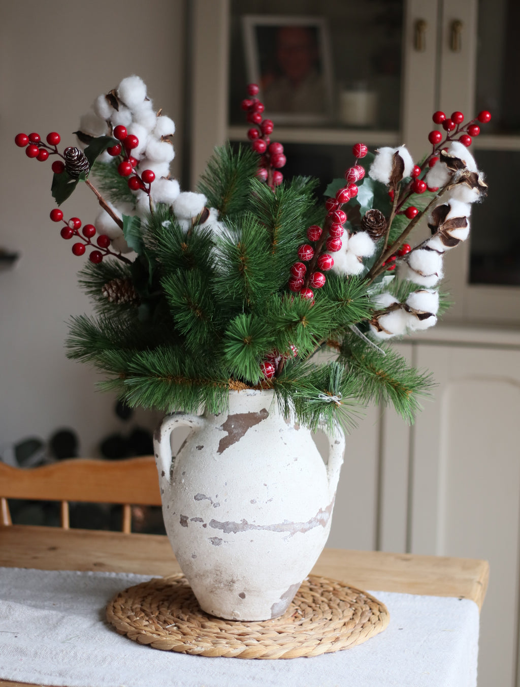 Carol Red Berry Artificial Bouquet