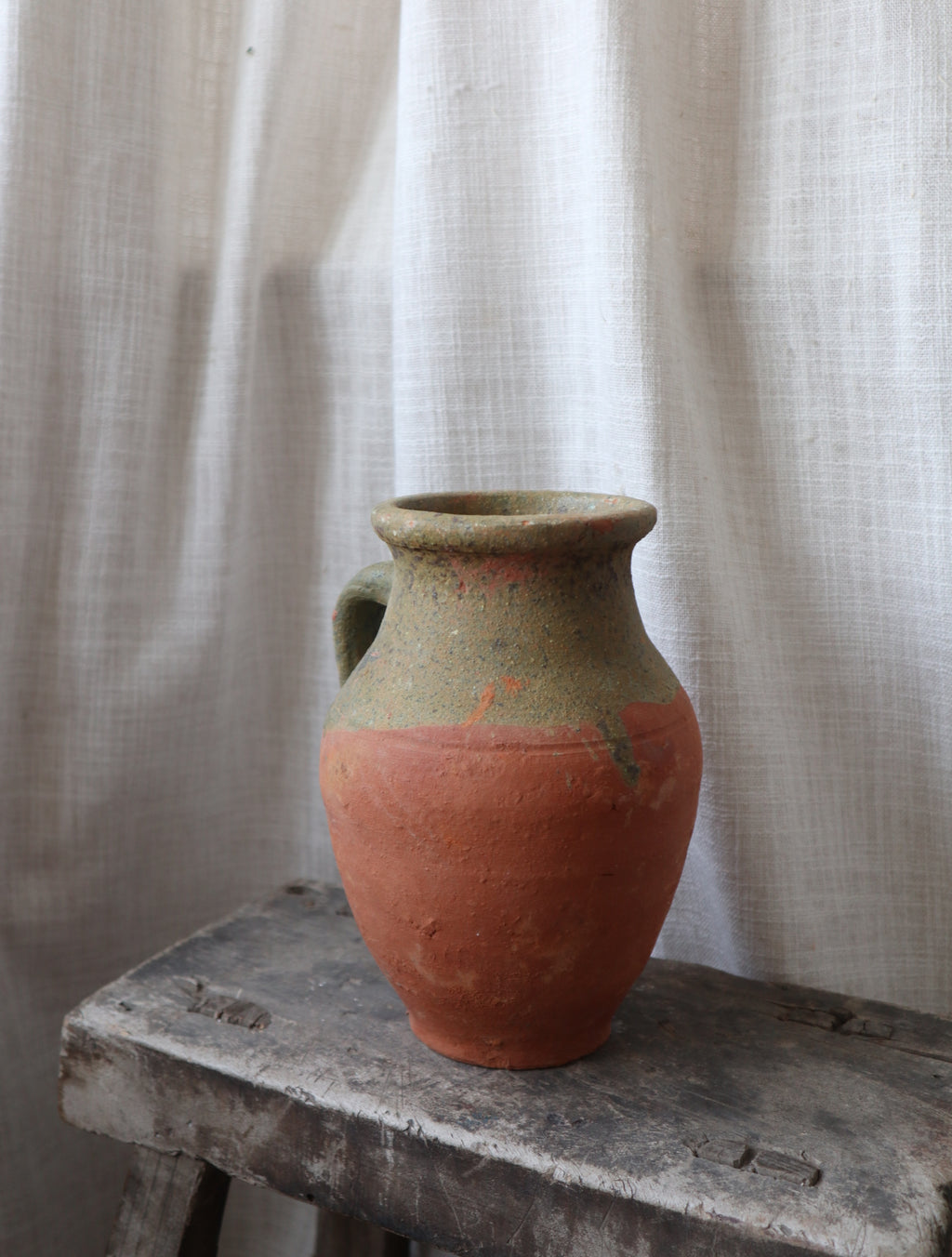 Antique Green Terracotta Vase