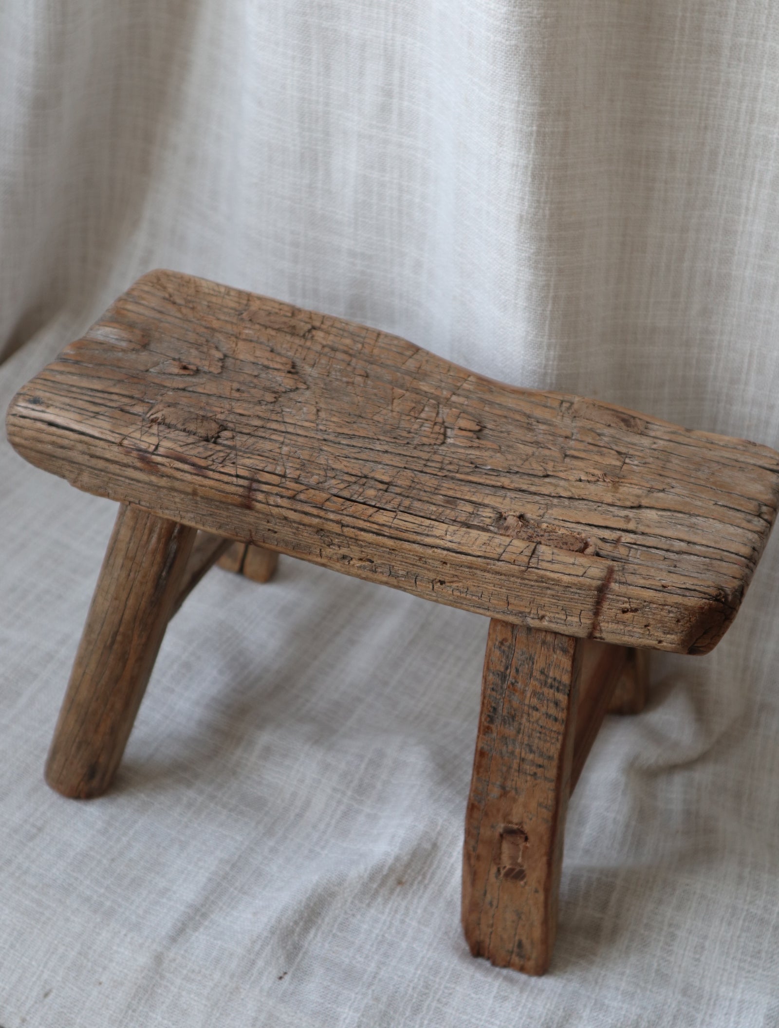 Rustic Antique Small Stool