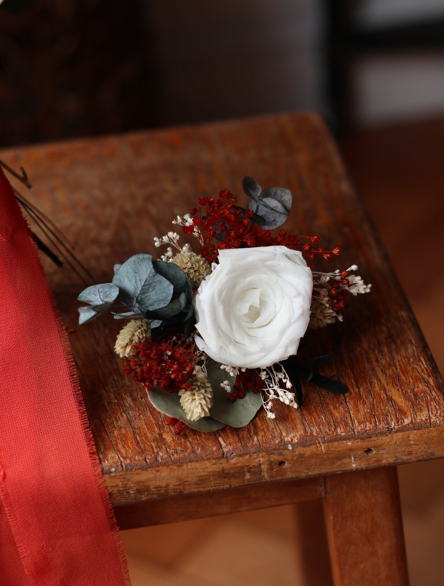 Faye Autumn Dried Wedding Bouquet
