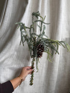 Artificial Snow-Frosted Pine Stem