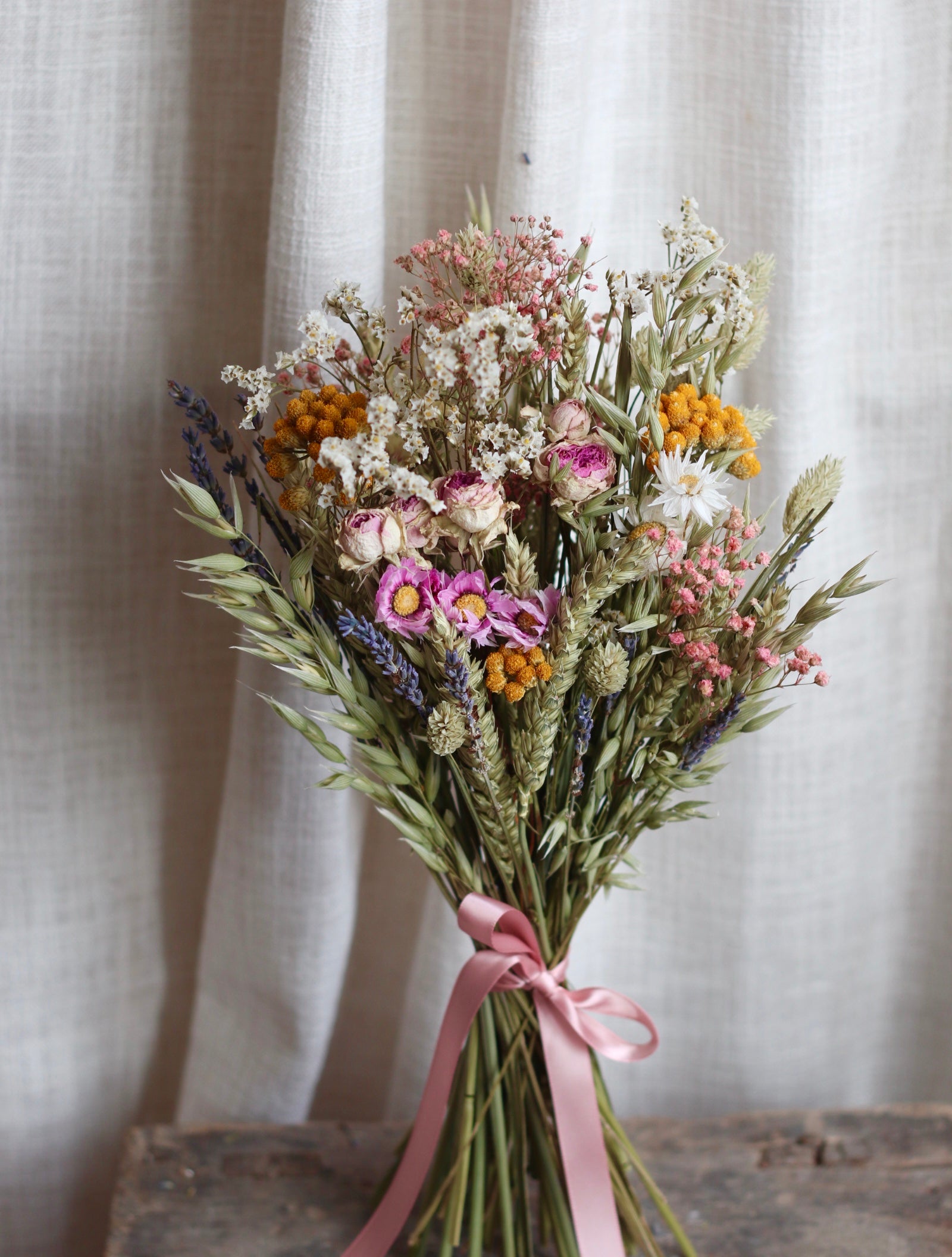Clara Pink Dried Flower Bouquet