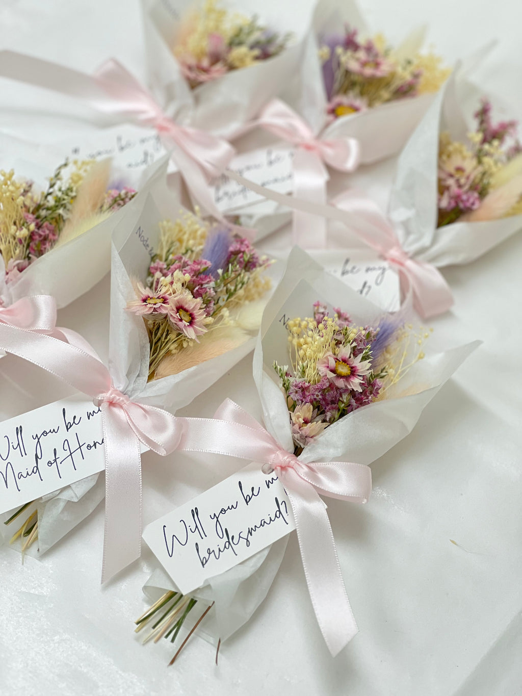 Mini Bridesmaid Proposal Bouquets