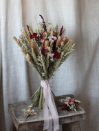 Darcie Dried Rose Bridal Bouquet