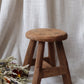 Round Antique Small Stool