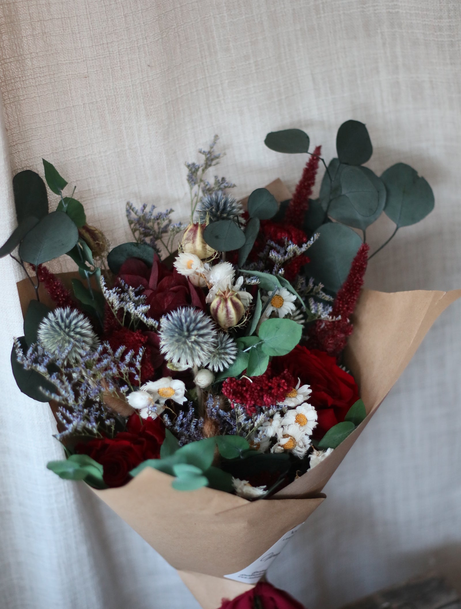 Imogen Burgundy Dried Flower Bouquet