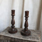 Antique Wooden Candlestick