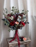 Vivienne Burgundy Preserved Bridal Bouquet