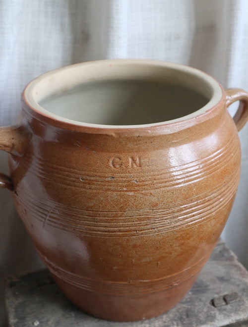 Antique French Confit Pot