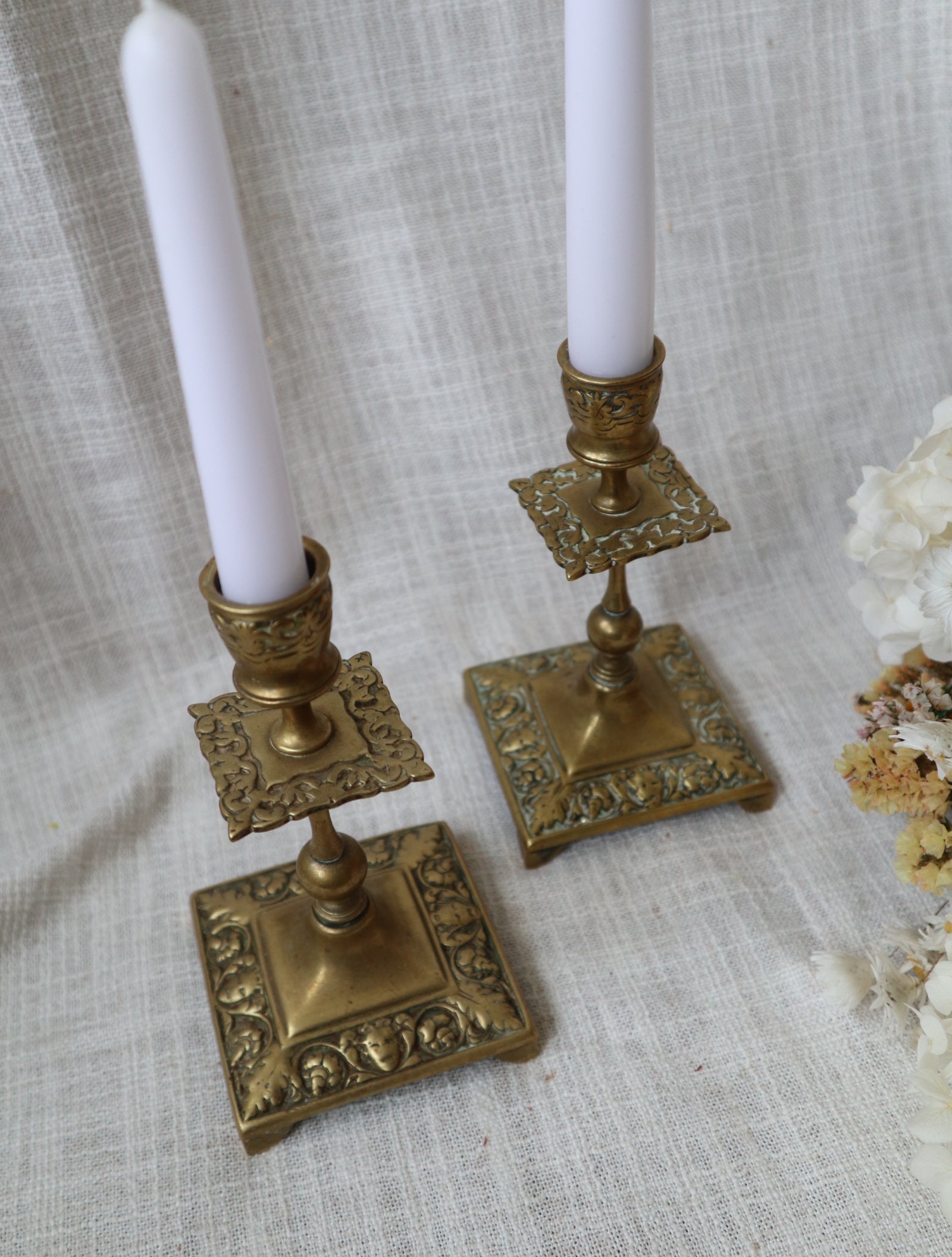 Pair of Brass Candlesticks