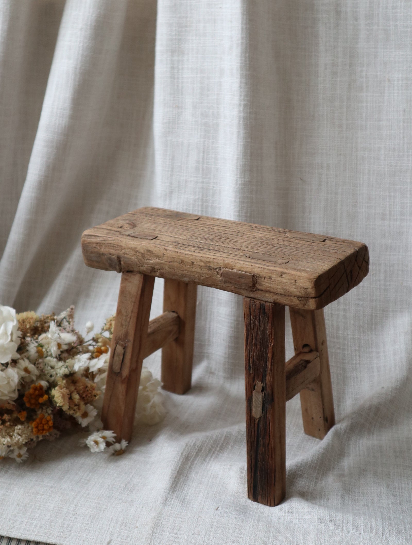 Rustic Antique Small Stool