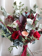 Vivienne Burgundy Preserved Bridal Bouquet
