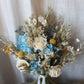 Lottie Blue, White & Yellow Bridal Bouquet