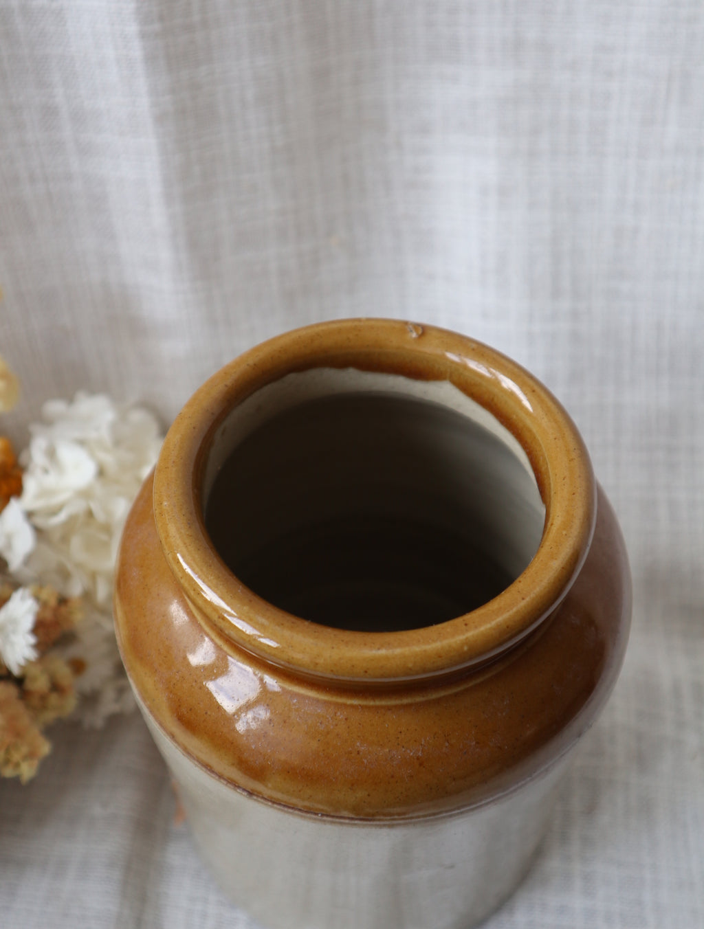 Vintage Stoneware Large Storage Jar