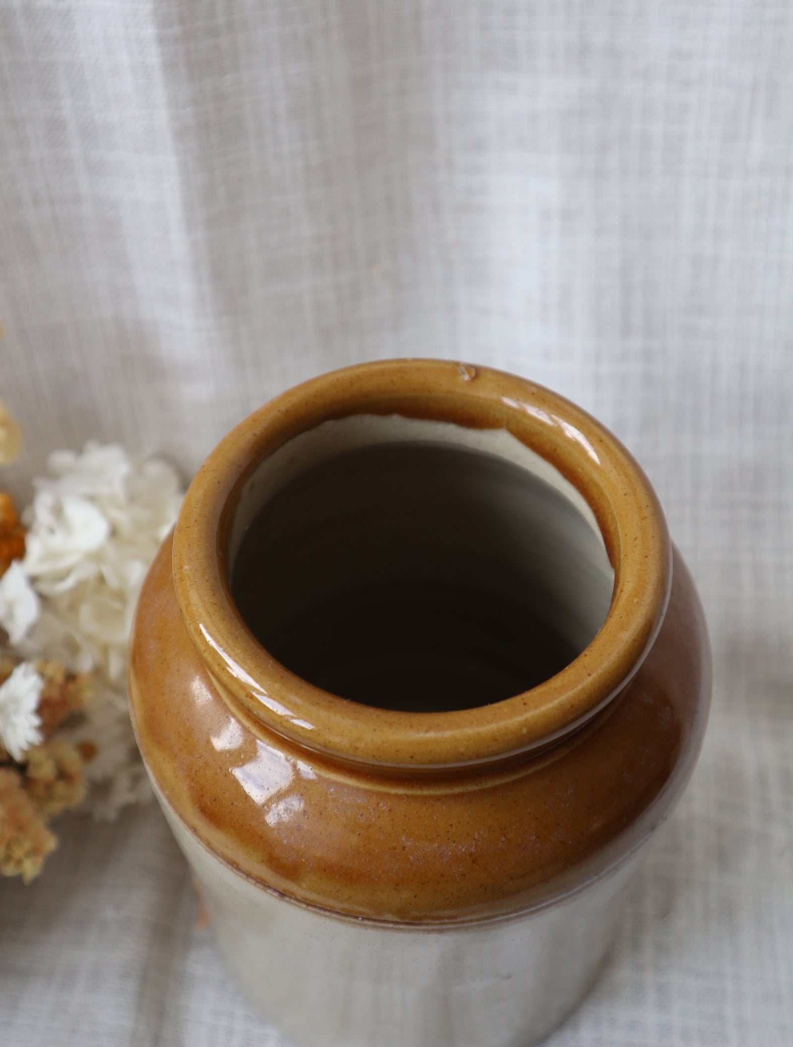 Vintage Stoneware Large Storage Jar