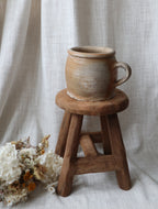 Round Antique Small Stool