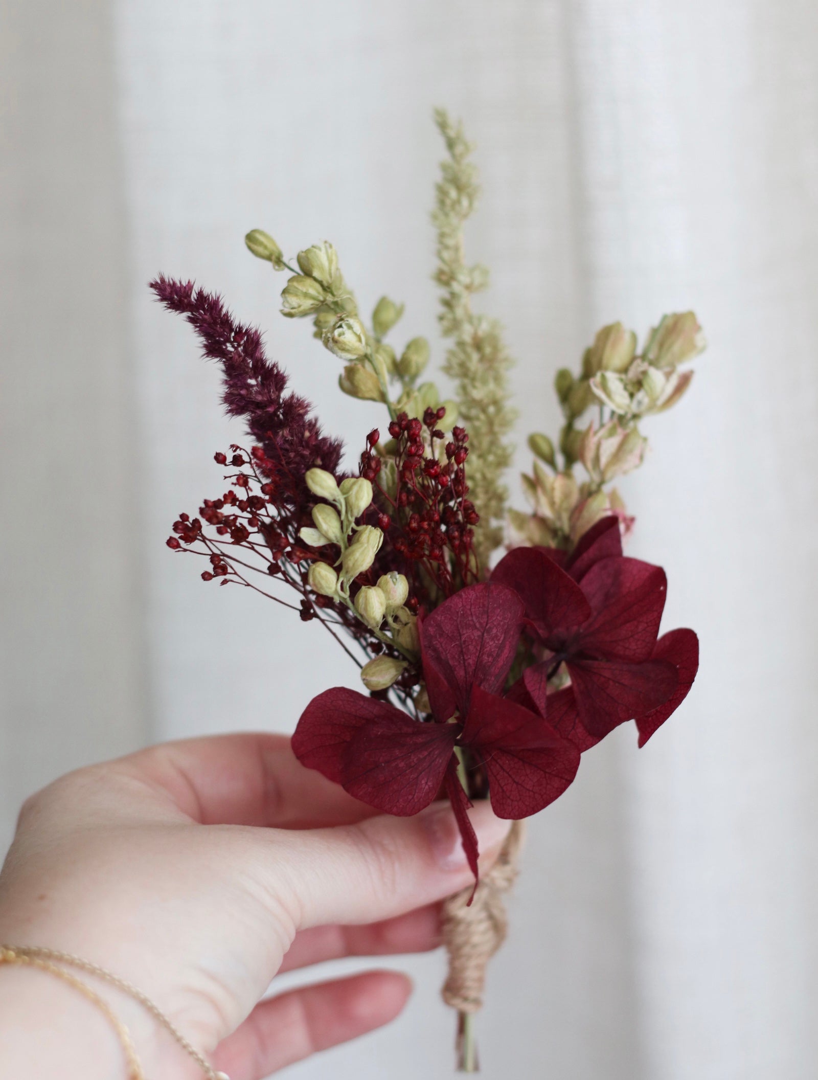 Raven Burgundy Artificial & Preserved Rose bouquet