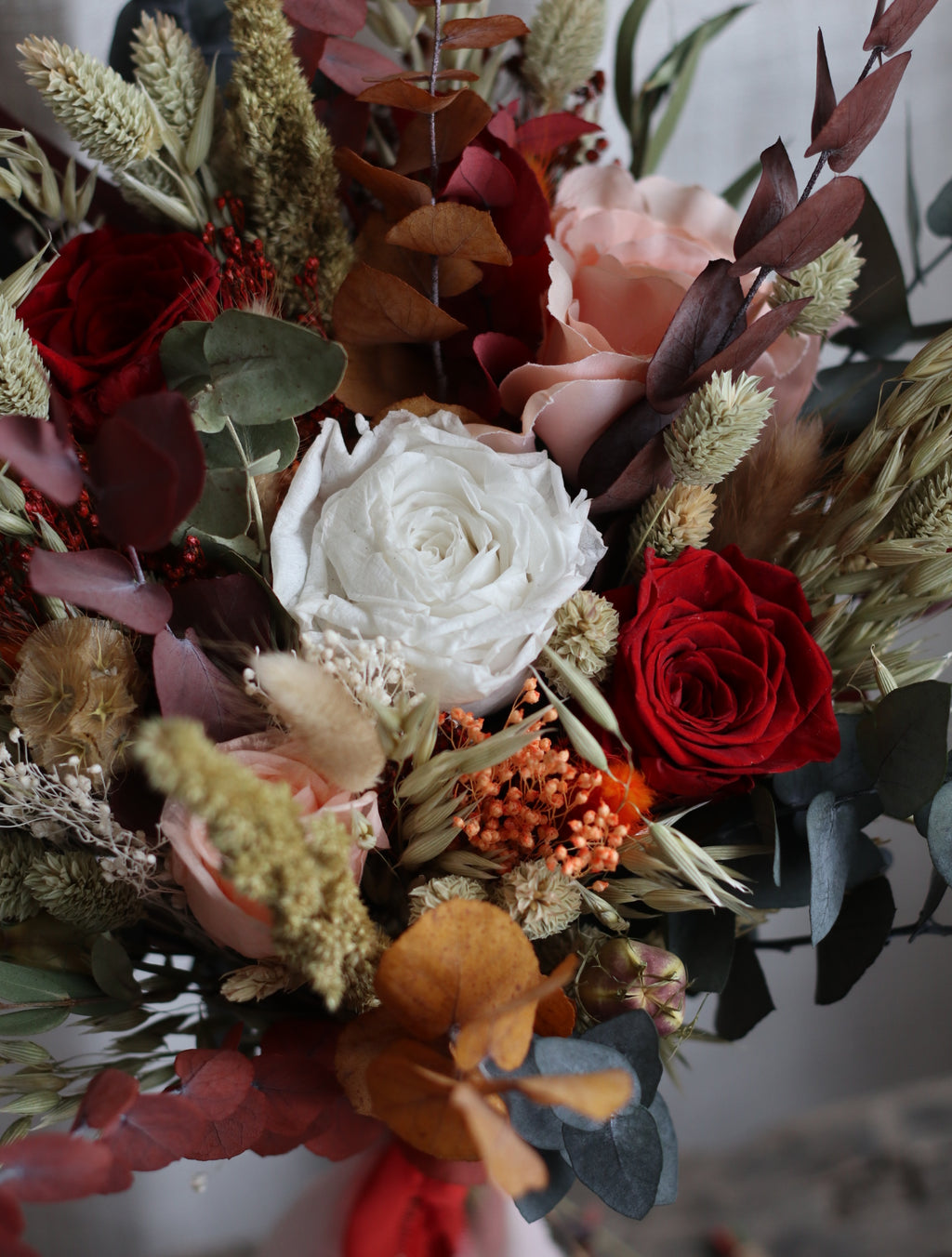 Saffron Autumn Preserved Bridal Bouquet